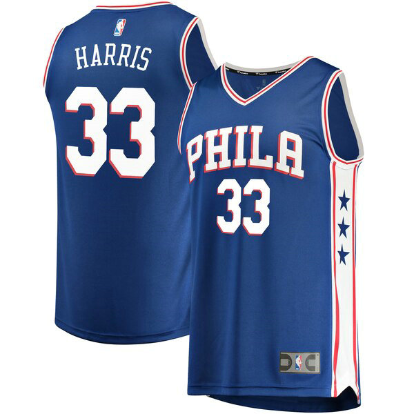 Maillot Philadelphia 76ers Homme Tobias Harris 33 Icon Edition Bleu